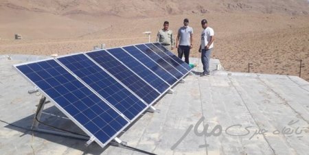 نصب سامانه خورشیدی در شهر علی اکبر هامون