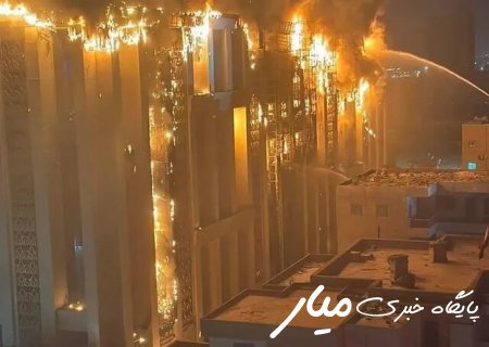 اداره امنیت اسماعیلیه در شمال شرق قاهره در آتش سوخت