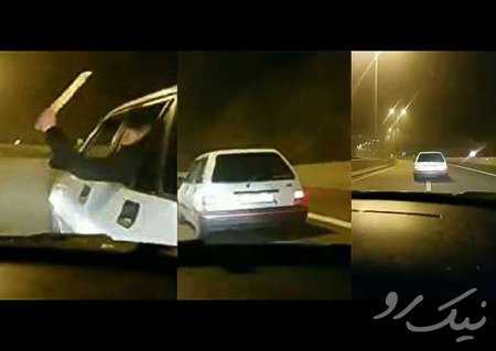 دستبند پلیس امنیت بر دستان زورگیران قمه‌ به ‌دست